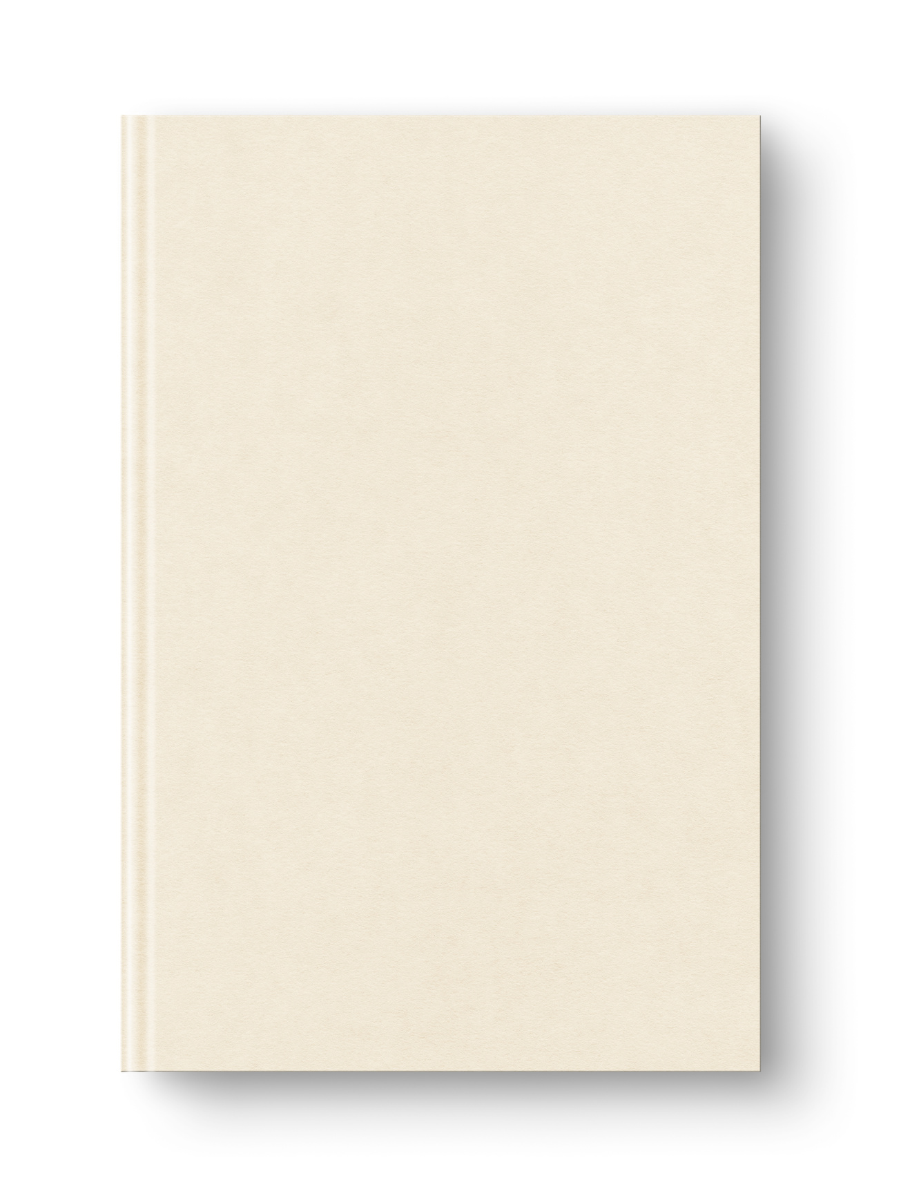 Closed Beige Blank Book